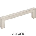 Elements By Hardware Resources 25-Pack of the 96 mm Center-to-Center Satin Nickel Square Stanton Cabinet Bar Pull 625-96SN-25